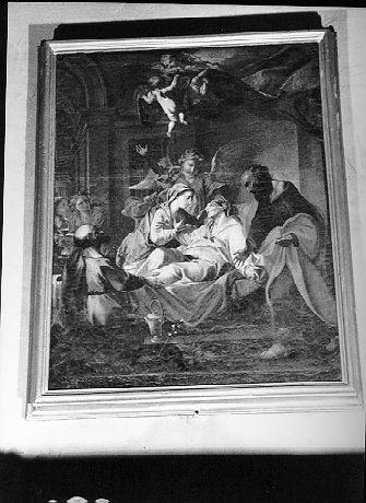 MORTE DI SANT'ANNA (dipinto) - ambito toscano (sec. XVIII)
