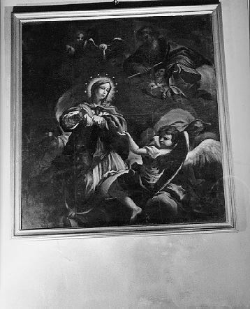 IMMACOLATA CONCEZIONE E DIO PADRE (dipinto) - ambito toscano (sec. XVIII)