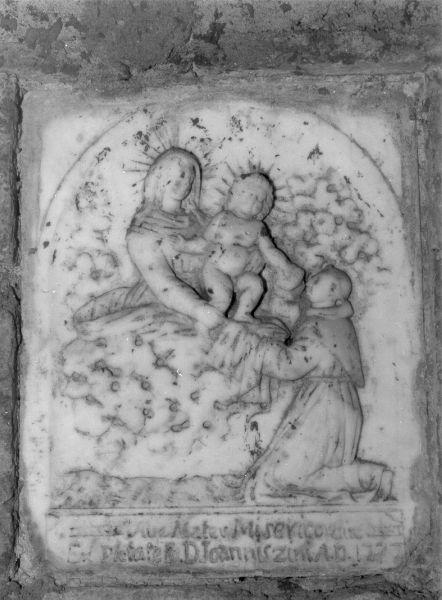 MADONNA CON BAMBINO E SANT'ANTONIO DA PADOVA (rilievo) - bottega italiana (sec. XVIII)