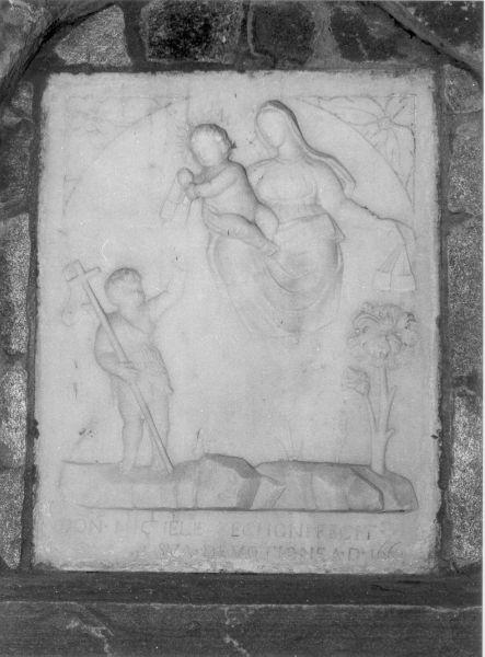 Madonna del Carmelo e San Giovannino (rilievo) - bottega italiana (sec. XVII)