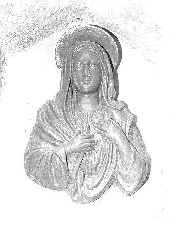 SACRO CUORE DI MARIA (rilievo) - bottega toscana (sec. XX)