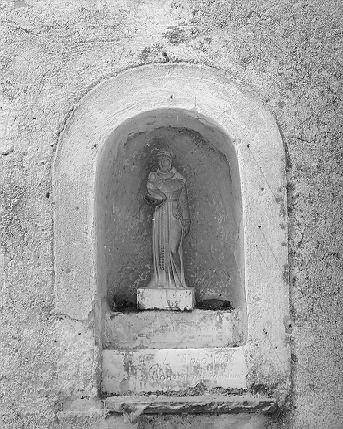 apparizione di Gesù Bambino a Sant'Antonio da Padova (statuetta) - bottega italiana (sec. XIX)