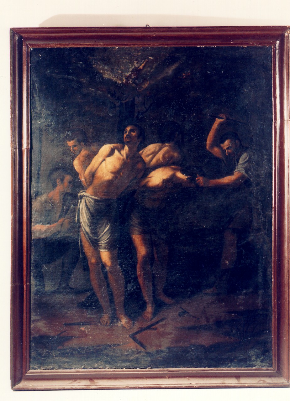 scena di martirio (dipinto) - ambito siciliano (ultimo quarto sec. XVII)