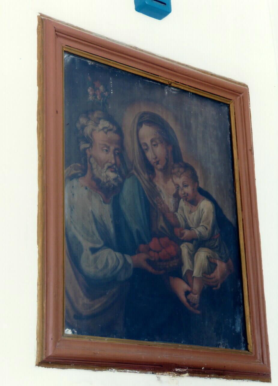 sacra famiglia (dipinto) - ambito siciliano (sec. XIX)