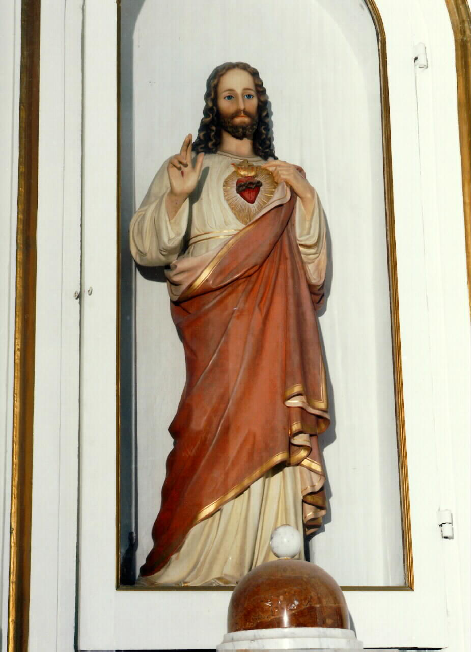 sacro cuore di Gesu' (statua) - ambito siciliano (primo quarto sec. XX)