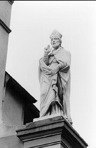SANTO VESCOVO (statua) - ambito apuoversiliese (sec. XVIII)