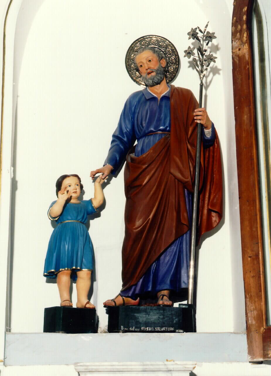 San Giuseppe e Gesu' Bambino (statua) - ambito siciliano (primo quarto sec. XX)