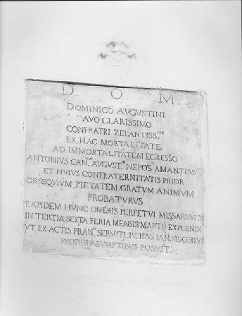 lapide commemorativa - ambito apuoversiliese (sec. XVIII)