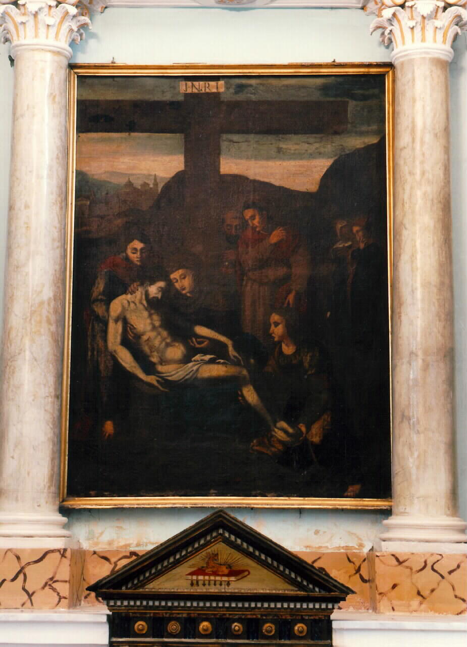 deposizione di Cristo dalla croce (dipinto) - ambito siciliano (Fine/inizio secc. XIX/ XX)