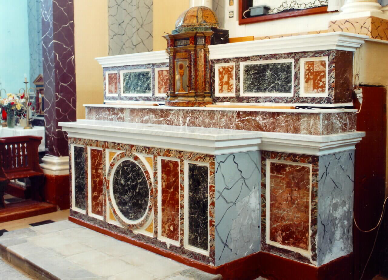 altare maggiore - ambito siciliano (Fine/inizio secc. XIX/ XX)