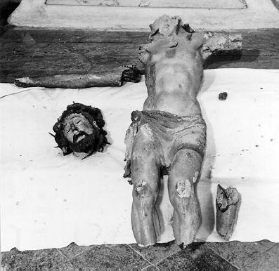 Cristo crocifisso (scultura) - bottega italiana (sec. XV)