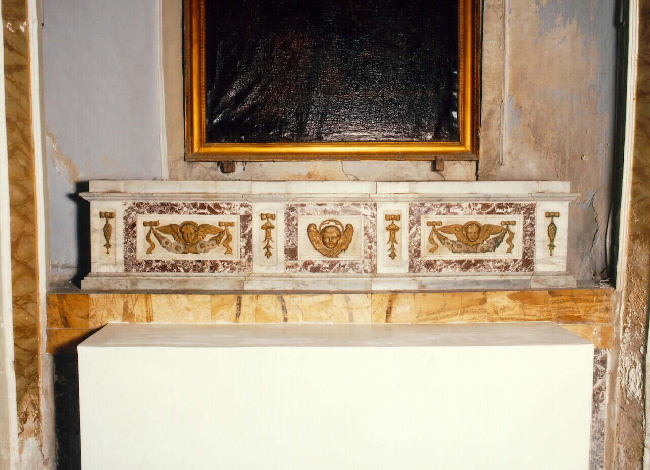 gradino d'altare - ambito siciliano (Seconda metà sec. XIX)