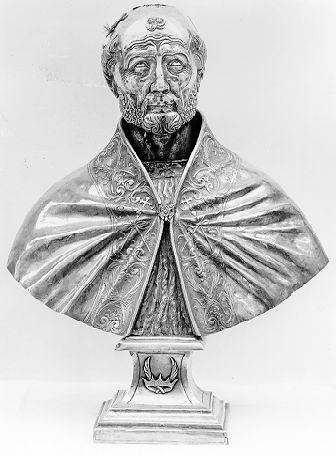 SAN CECCARDO (reliquiario - a busto) - bottega italiana (sec. XVII)