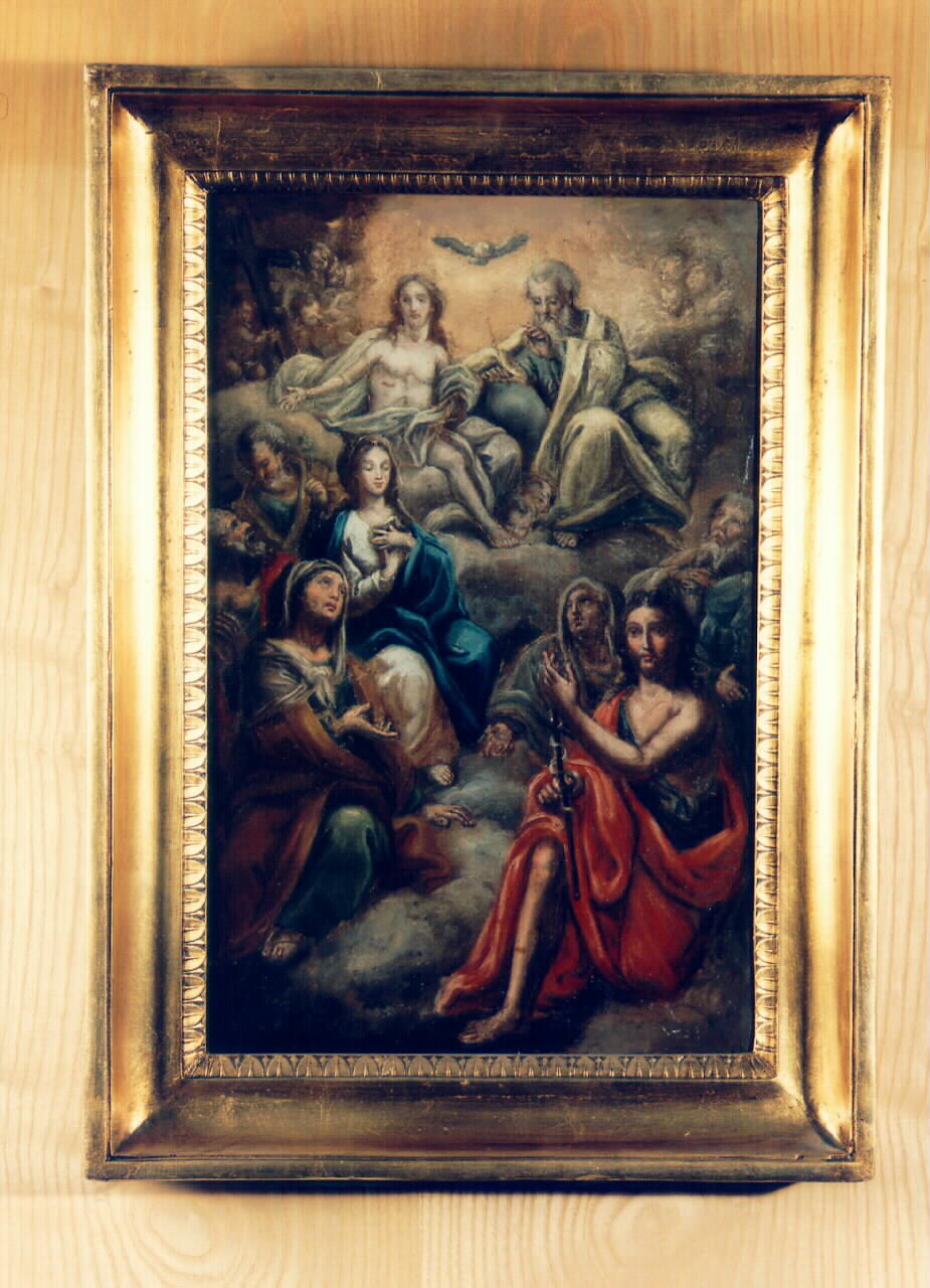 Trinita' con Madonna e santi (dipinto) - ambito siciliano (Prima metà sec. XIX)