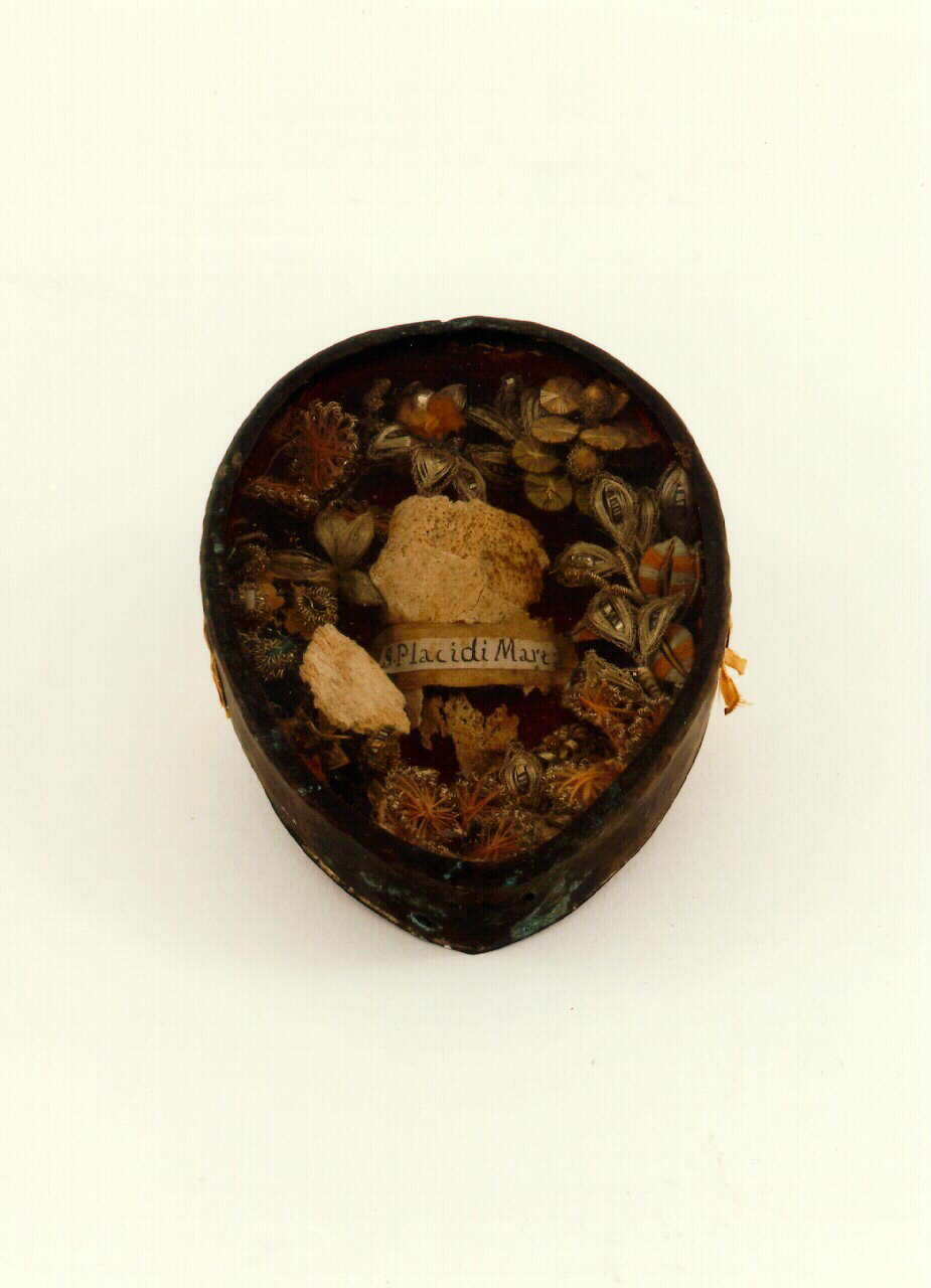 reliquiario - a capsula, serie - bottega siciliana (Seconda metà sec. XVIII)