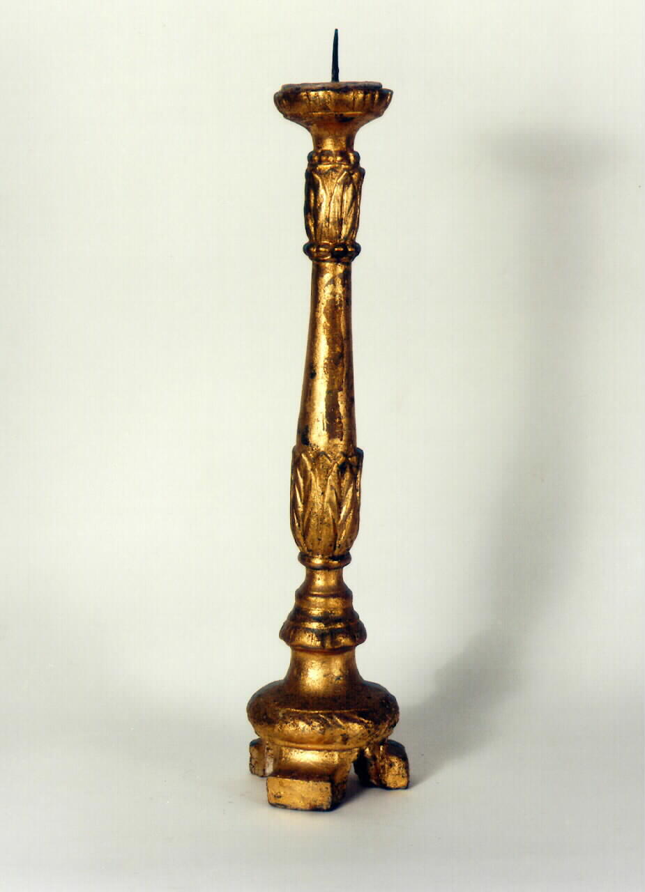 candelabro d'altare, serie - produzione siciliana (Prima metà sec. XIX)