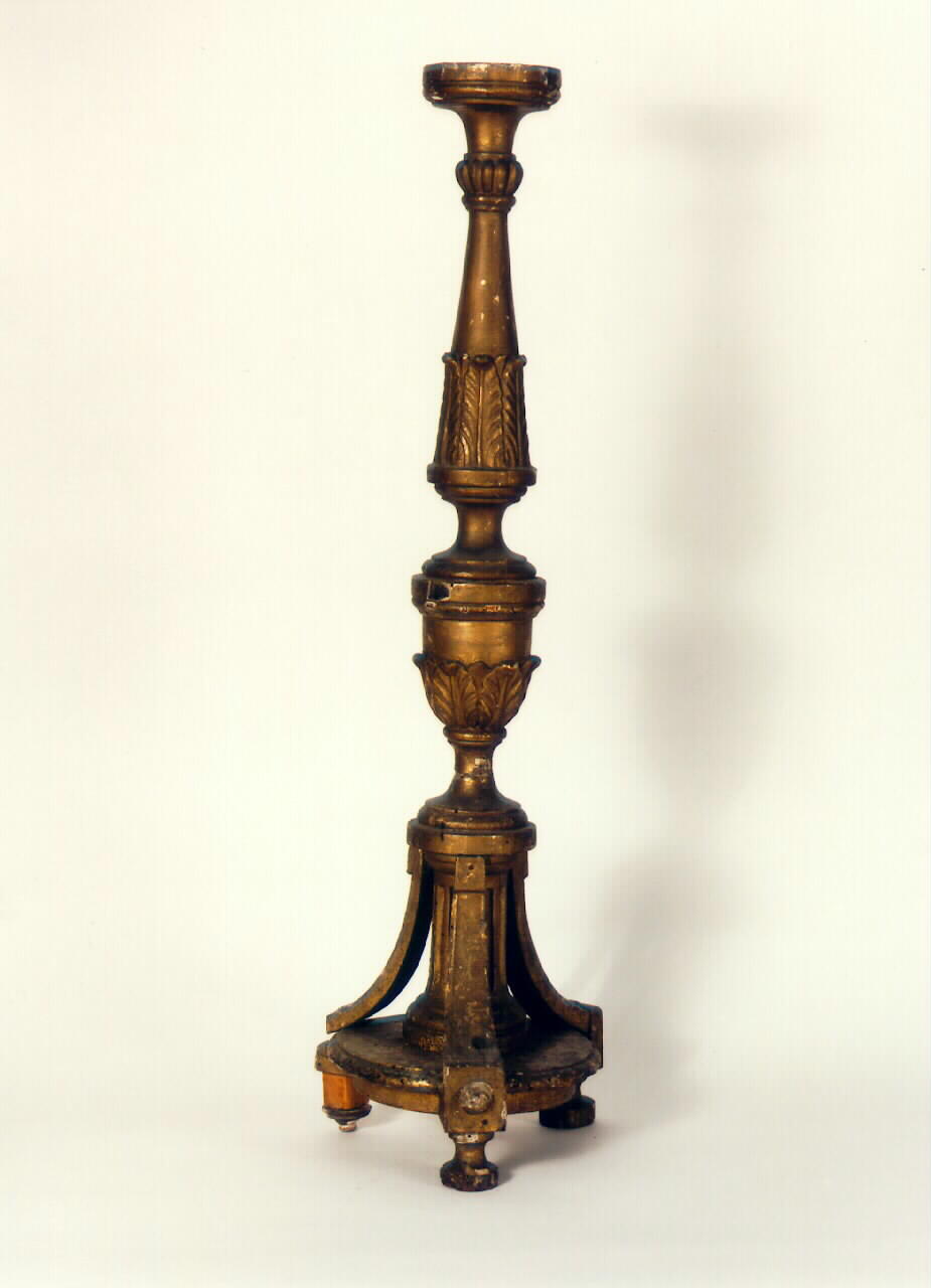 candelabro d'altare - produzione siciliana (Prima metà sec. XIX)