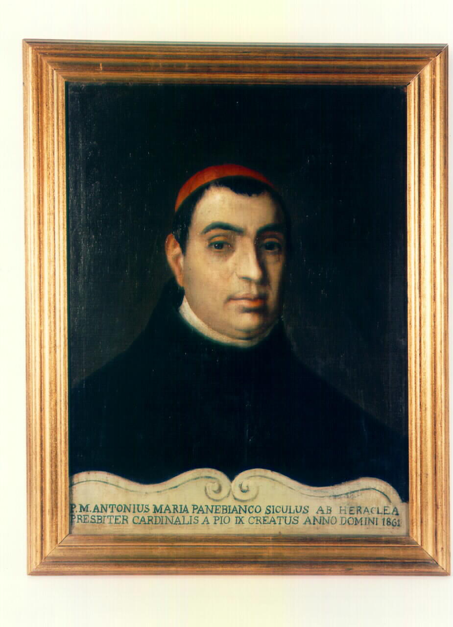 ritratto del cardinale Antonio Maria Panebianco (dipinto) - ambito siciliano (ultimo quarto sec. XIX)