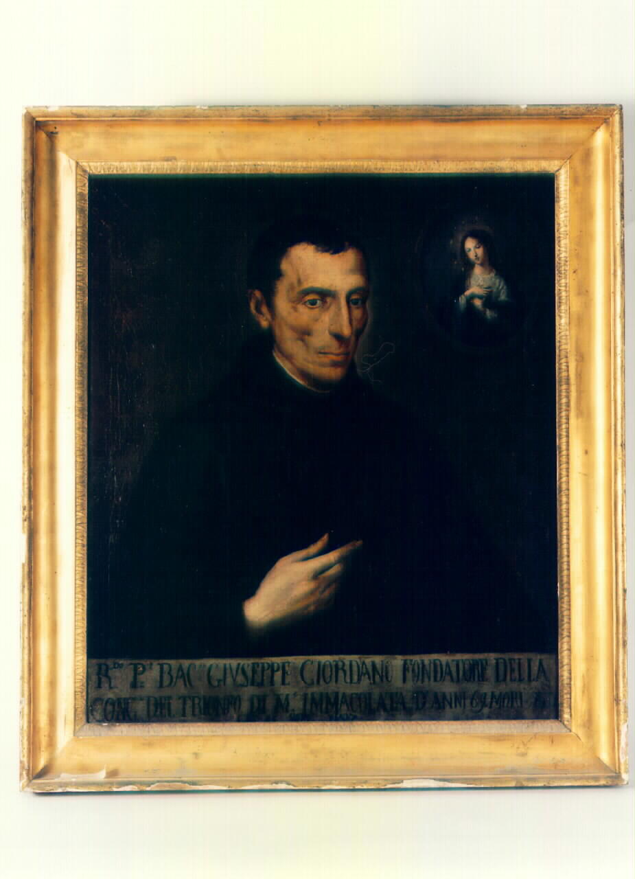 ritratto del padre Giuseppe Giordano (dipinto) - ambito siciliano (sec. XIX)
