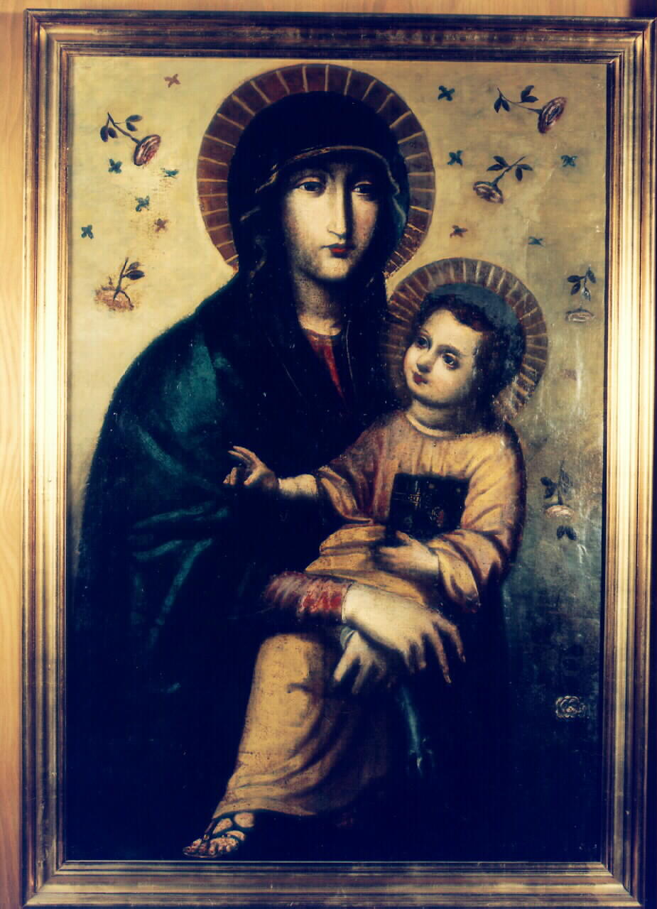 Maria madre del Logos, Madonna con Bambino (dipinto) - ambito siciliano (sec. XIX)