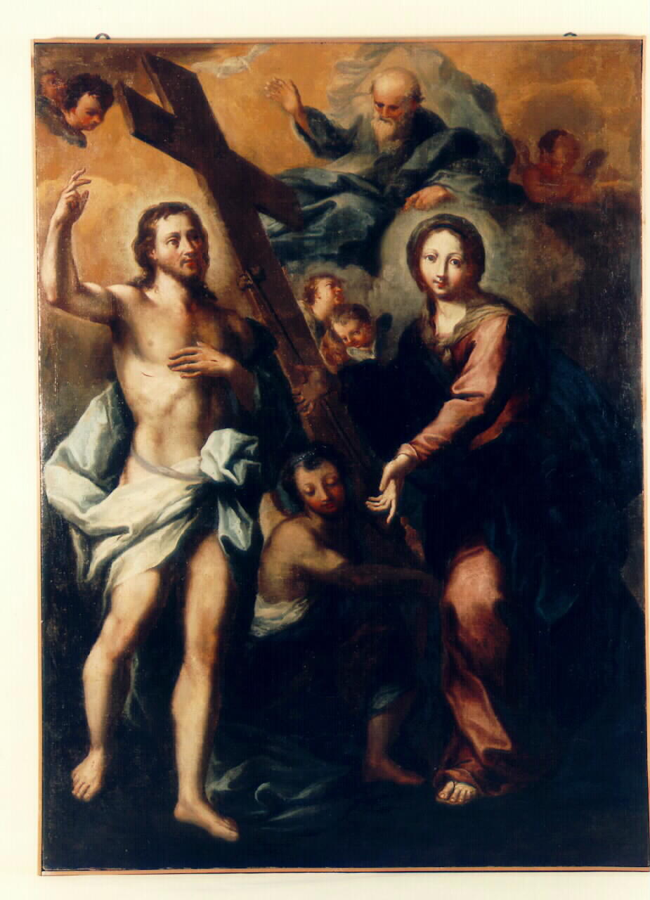 apparizione di Cristo risorto alla Madonna (dipinto) - ambito siciliano (sec. XVIII)