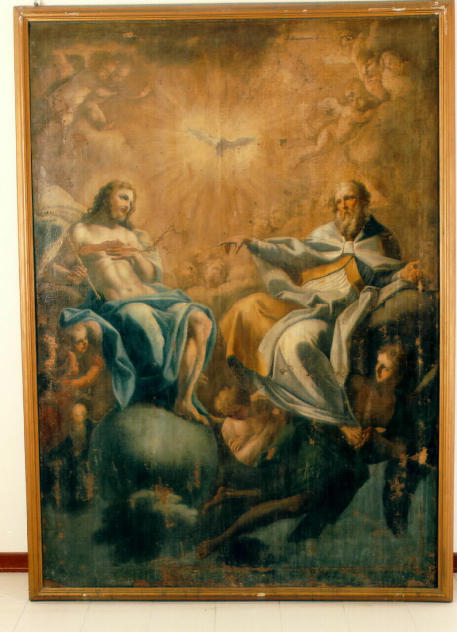 trionfo della Trinita' (dipinto) - ambito siciliano (Seconda metà sec. XVIII)