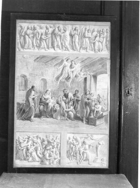 adorazione dei Re Magi (disegno, ciclo) di Ademollo Luigi (sec. XIX)