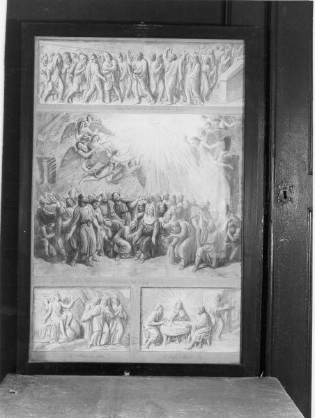Venuta dello Spirito Santo, Pentecoste (disegno, ciclo) di Ademollo Luigi (sec. XIX)