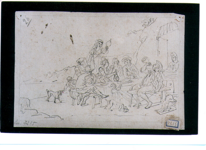 scena campestre (disegno) di D'Anna Alessandro (fine/inizio secc. XVIII/ XIX)