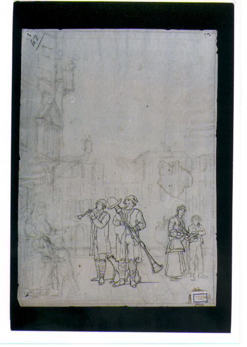 figura maschile (disegno) di D'Anna Alessandro (fine/inizio secc. XVIII/ XIX)