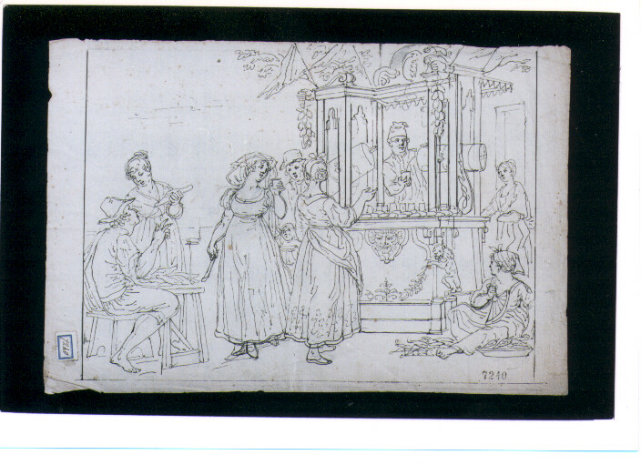 scena popolare (disegno) di D'Anna Alessandro (fine/inizio secc. XVIII/ XIX)