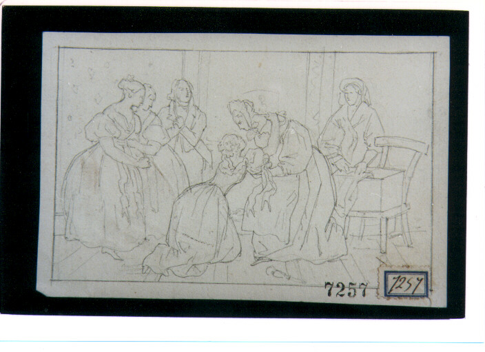 scena teatrale (disegno) di D'Anna Alessandro (fine/inizio secc. XVIII/ XIX)