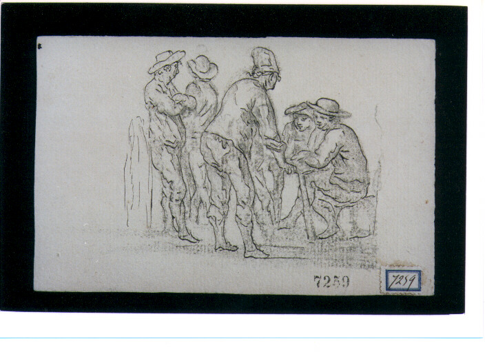 figure maschili (disegno) di D'Anna Alessandro (fine/inizio secc. XVIII/ XIX)