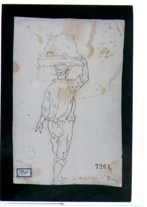 figura maschile (disegno) di D'Anna Alessandro (fine/inizio secc. XVIII/ XIX)