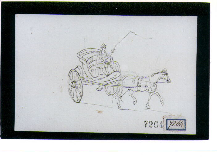 calesse (disegno) di D'Anna Alessandro (fine/inizio secc. XVIII/ XIX)