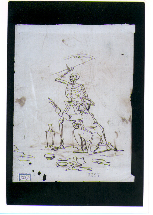 figura allegorica (disegno) di Tischbein Johann Heinrich Wilhelm (fine/inizio secc. XVIII/ XIX)
