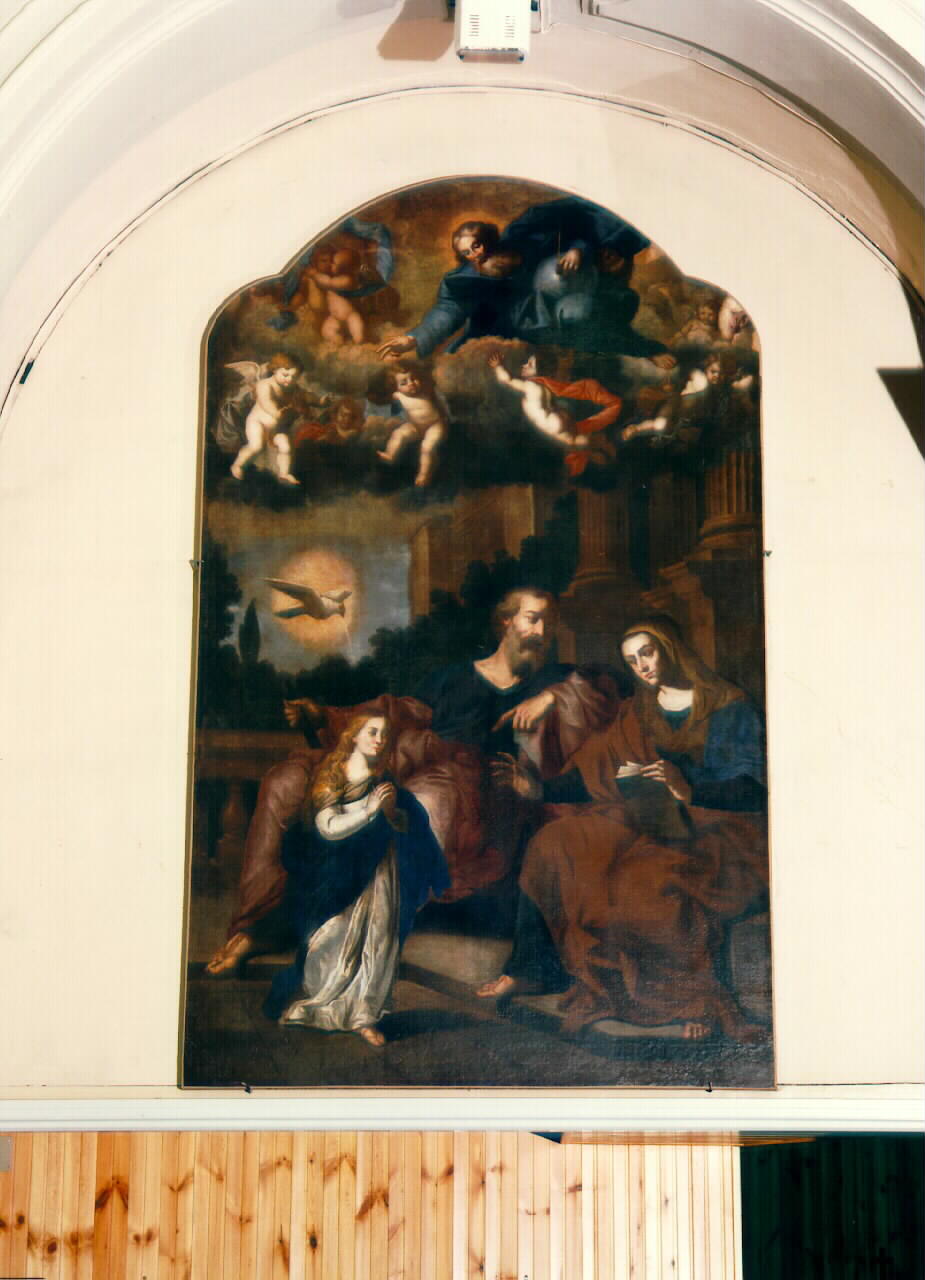 San Gioacchino, Sant'Anna, Maria Vergine bambina e Dio Padre (dipinto) - ambito siciliano (sec. XVIII)