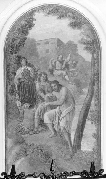 BATTESIMO DI SOLDATO ROMANO (dipinto) di Ademollo Luigi (sec. XIX)