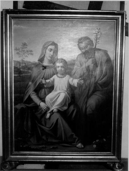 SACRA FAMIGLIA (dipinto) di De Servi Pietro (sec. XIX)