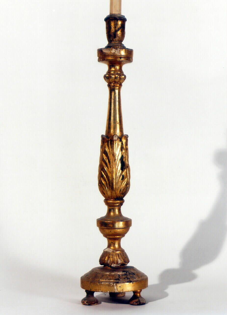 candelabro d'altare, serie - produzione siciliana (Seconda metà sec. XIX)