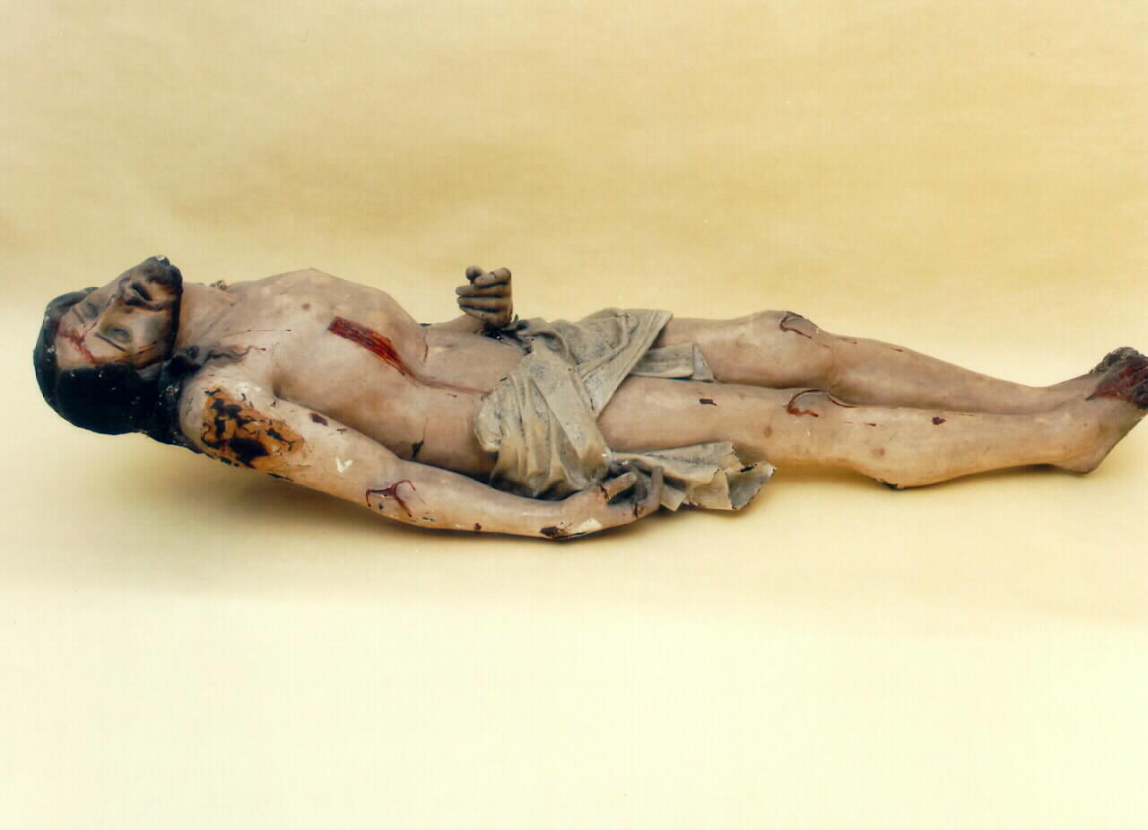 Cristo morto (statua) - ambito siciliano (primo quarto sec. XX)