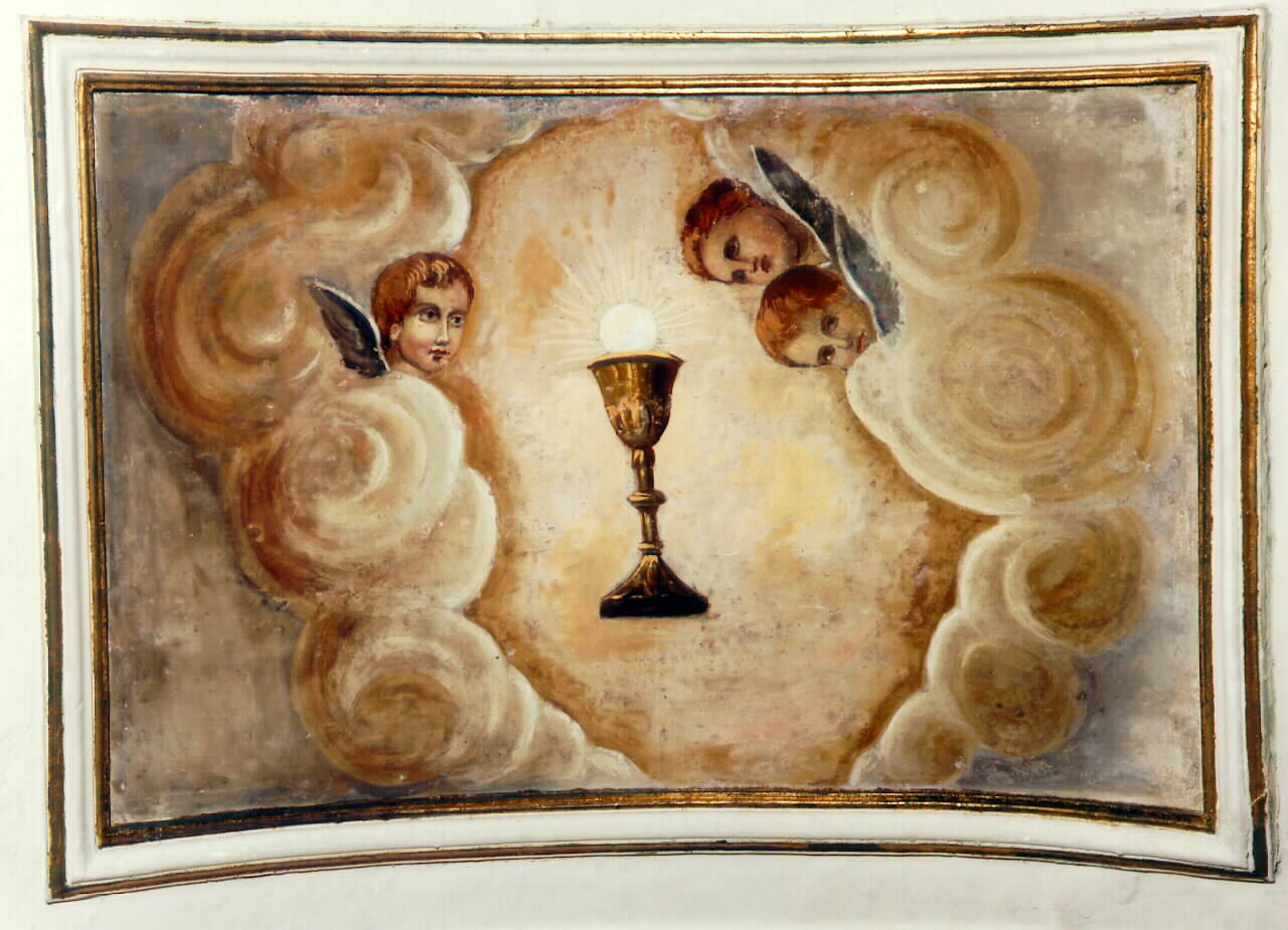 gloria dell'Eucaristia (dipinto murale) - ambito siciliano (fine sec. XIX)