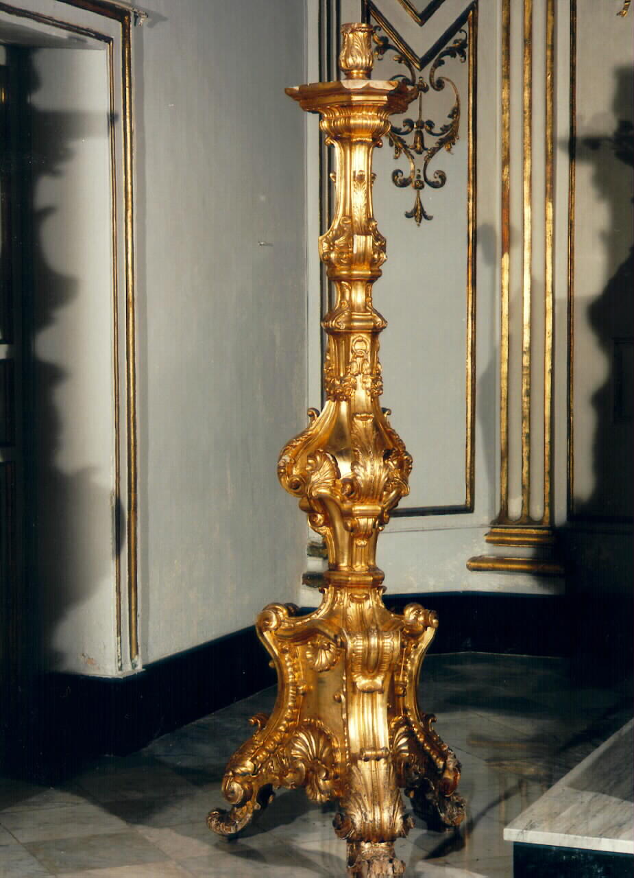candelabro, serie - produzione siciliana (Prima metà sec. XVIII)