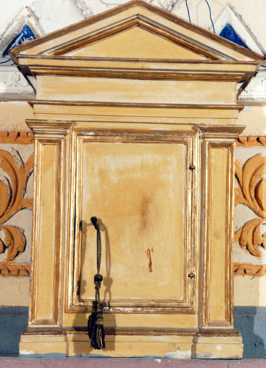 tabernacolo - a frontale architettonico - produzione siciliana (Seconda metà sec. XIX)