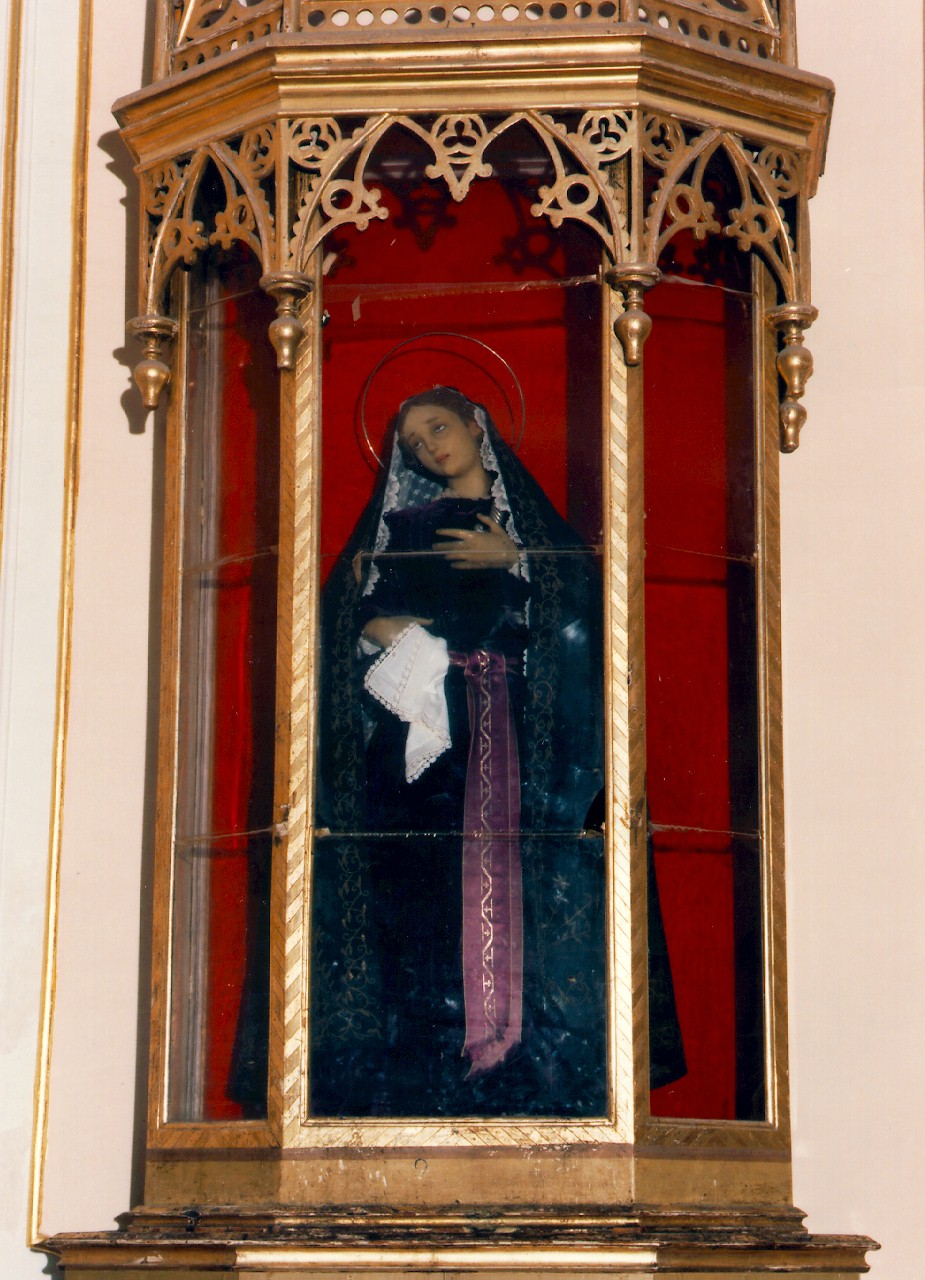 Madonna Addolorata (statua vestita) - ambito siciliano (primo quarto sec. XX)