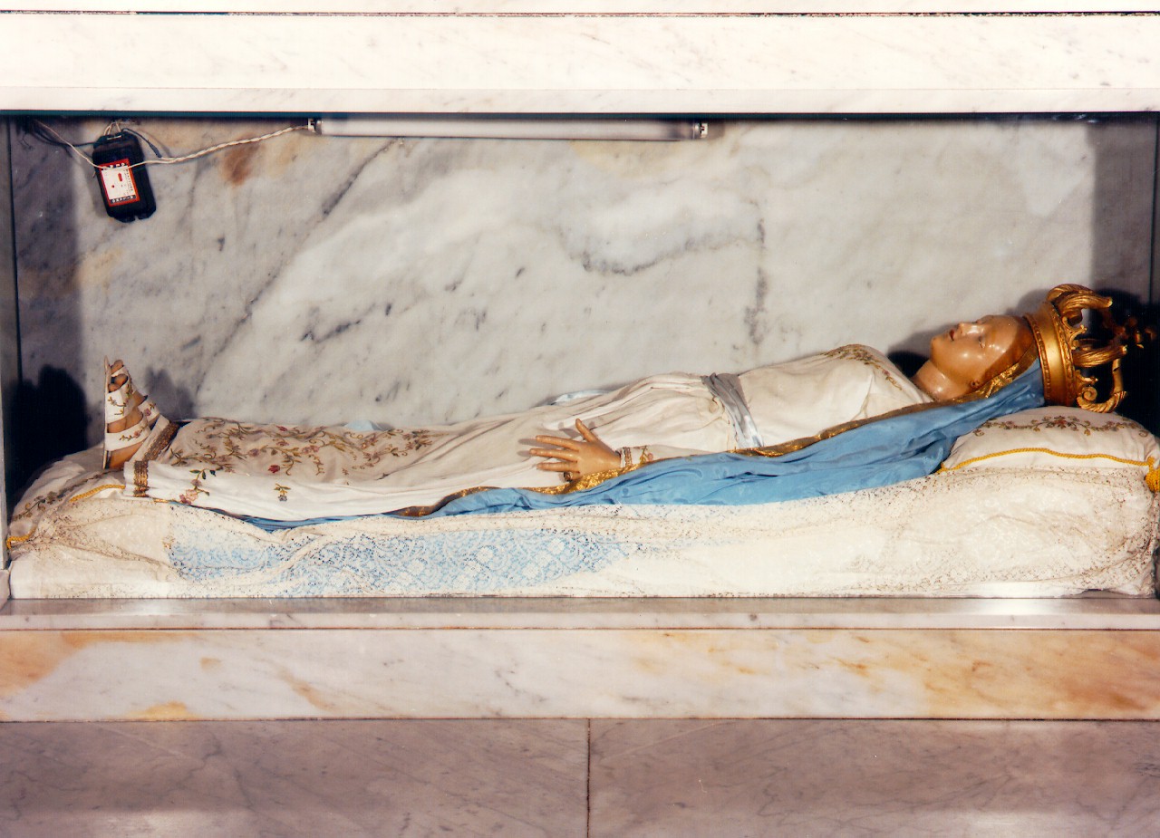 dormizione della Madonna (statua vestita) - ambito siciliano (sec. XIX)