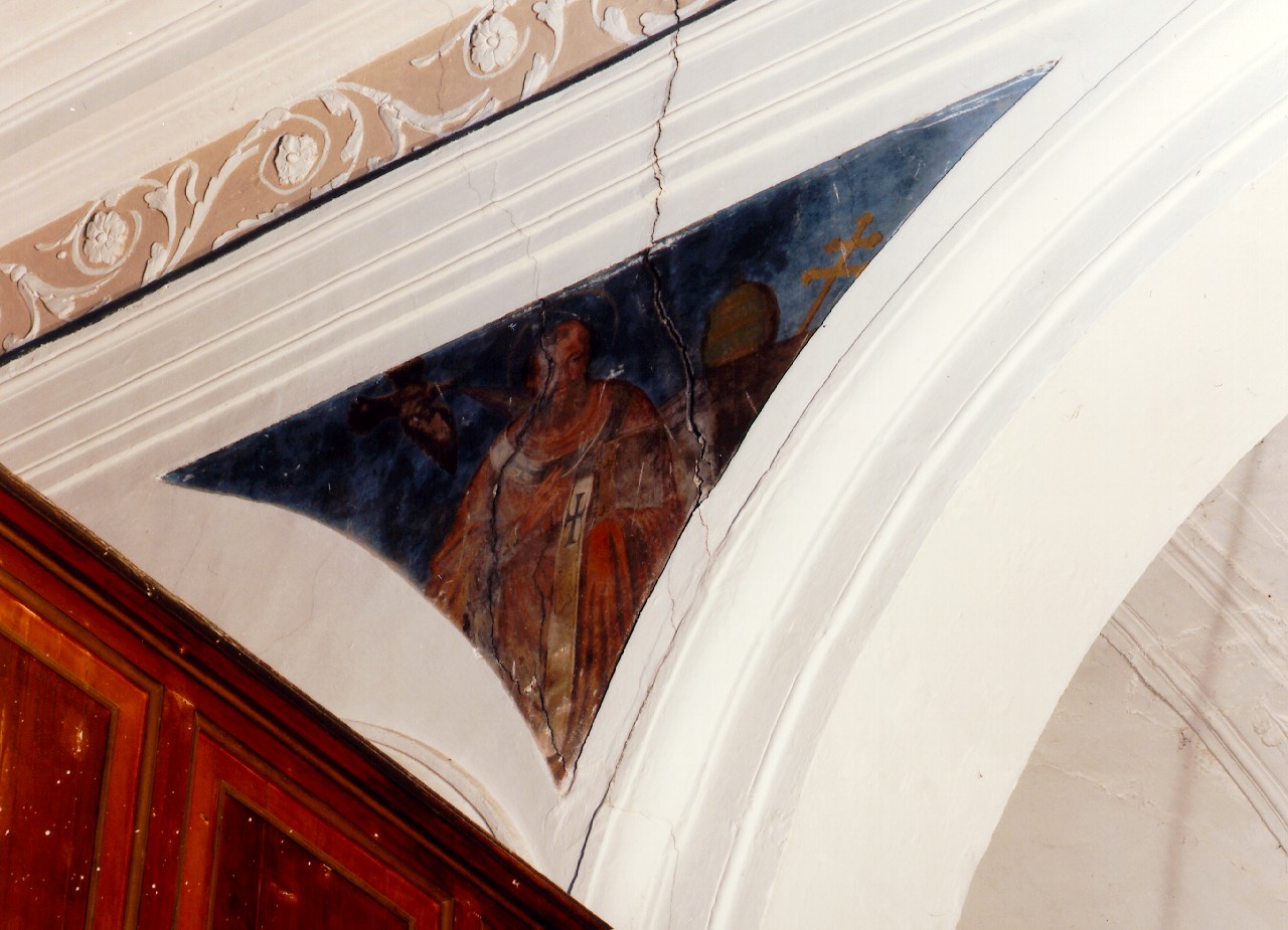 San Gregorio Magno (dipinto murale) - ambito siciliano (Seconda metà sec. XVIII)