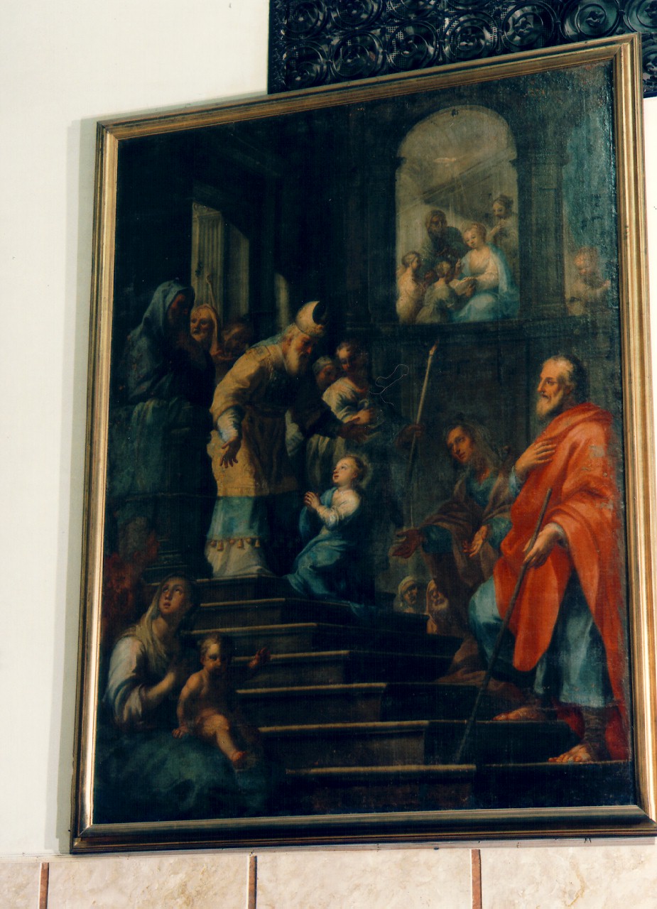 presentazione di Gesu' al tempio (dipinto) - ambito siciliano (Prima metà sec. XIX)