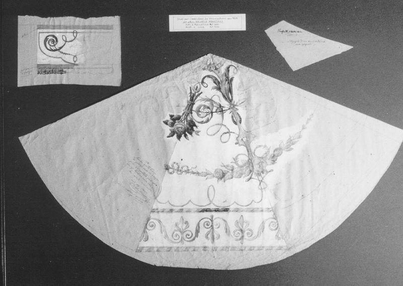 ombrellino processionale (disegno, serie) di Marcucci Michele (sec. XIX)
