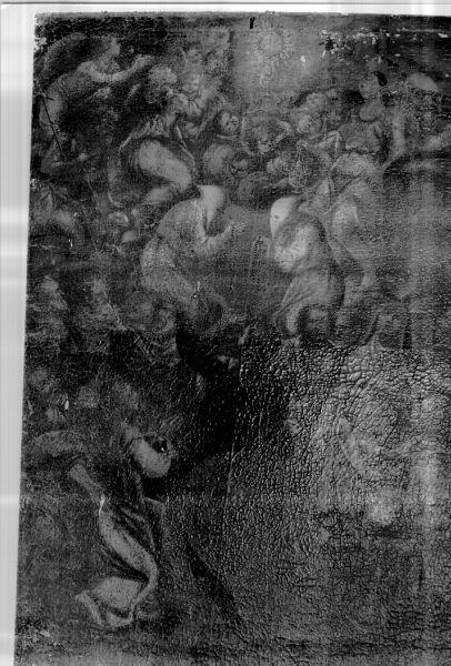 ADORAZIONE DELL'EUCARISTIA (dipinto) - ambito lunigianese (fine/inizio secc. XVII/ XVIII)